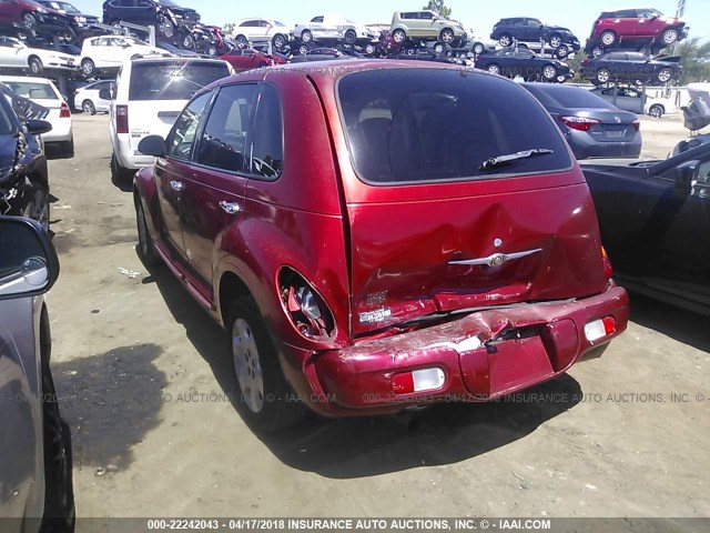 3C4FY58B85T575026 - 2005 CHRYSLER PT CRUISER TOURING RED photo 3