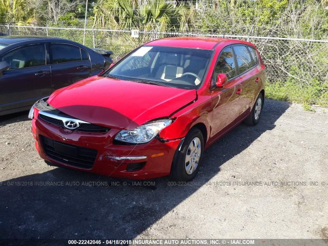 KMHDB8AE0CU155628 - 2012 HYUNDAI ELANTRA TOURING GLS RED photo 2