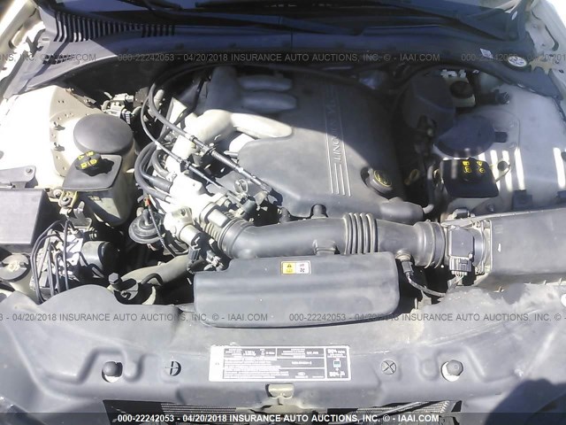 1LNHM86S22Y689814 - 2002 LINCOLN LS CREAM photo 10