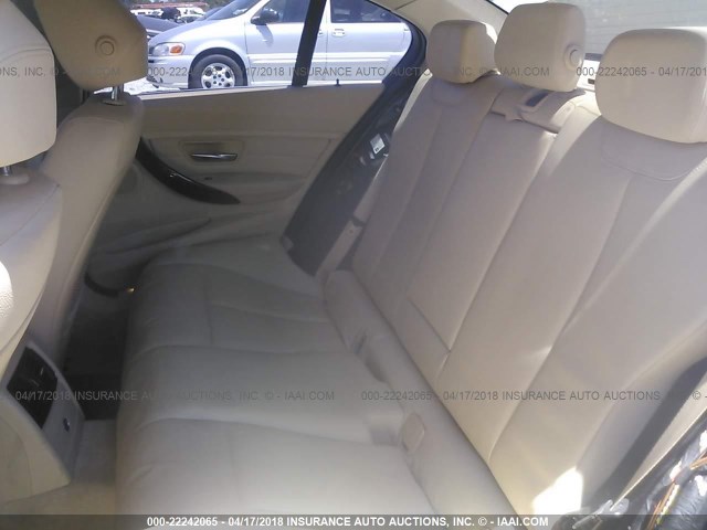 WBA3C1C51DK104635 - 2013 BMW 328 I SULEV BLACK photo 8