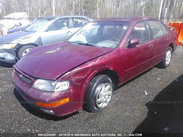 JN1CA21DXTT735940 - 1996 NISSAN MAXIMA GLE/GXE/SE RED photo 2