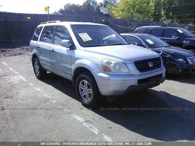 2HKYF18463H560997 - 2003 HONDA PILOT EX Light Blue photo 1