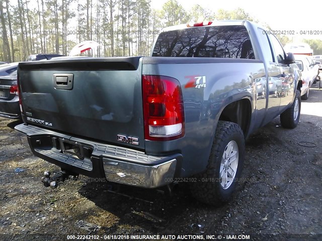 1GTR2VE72CZ253003 - 2012 GMC SIERRA K1500 SLE BLUE photo 4