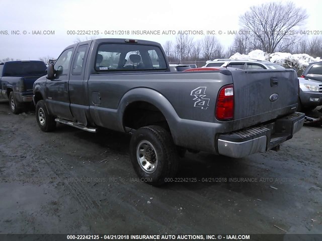 1FTSX31P64ED87356 - 2004 FORD F350 SRW SUPER DUTY GRAY photo 3