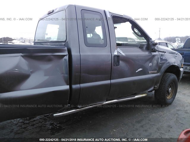 1FTSX31P64ED87356 - 2004 FORD F350 SRW SUPER DUTY GRAY photo 6