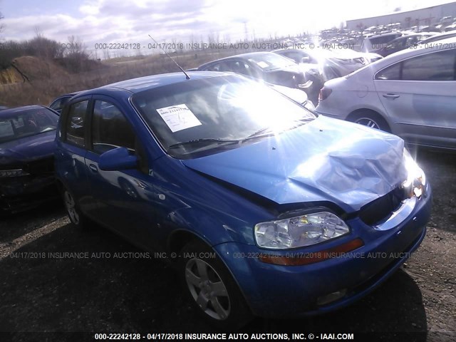 KL1TD66638B112833 - 2008 CHEVROLET AVEO LS BLUE photo 1
