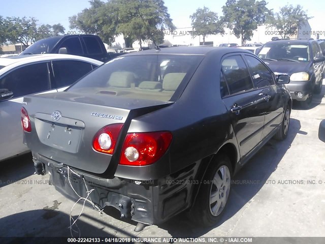 2T1BR32E15C456739 - 2005 TOYOTA COROLLA CE/LE/S GRAY photo 4