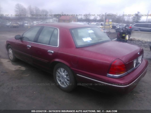 2FAHP74W33X151089 - 2003 FORD CROWN VICTORIA LX MAROON photo 3