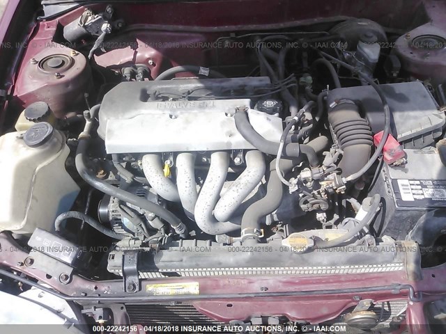 2T1BR12E2XC260655 - 1999 TOYOTA COROLLA VE/CE/LE RED photo 10