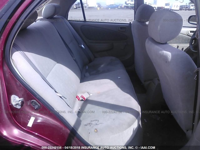 2T1BR12E2XC260655 - 1999 TOYOTA COROLLA VE/CE/LE 红色 照片 8