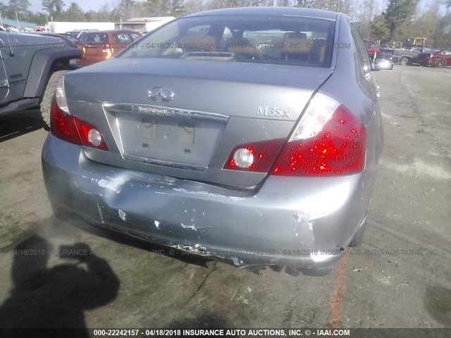 JNKAY01F87M454319 - 2007 INFINITI M35 SPORT GRAY photo 6