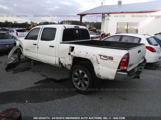 3TMKU72N07M011361 - 2007 TOYOTA TACOMA DBL CAB PRERUNNER LNG BED WHITE photo 3