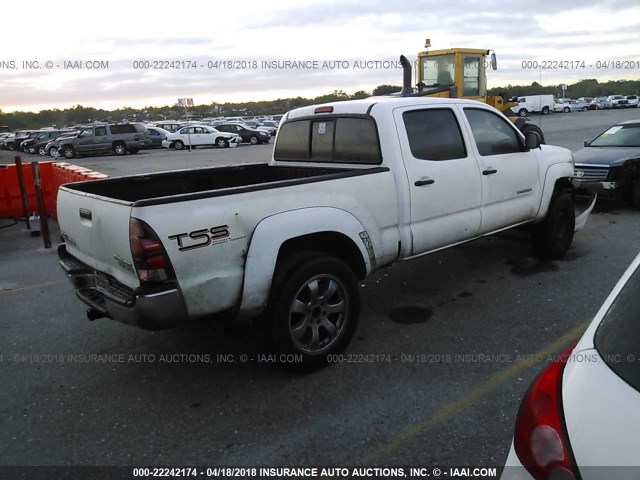 3TMKU72N07M011361 - 2007 TOYOTA TACOMA DBL CAB PRERUNNER LNG BED WHITE photo 4