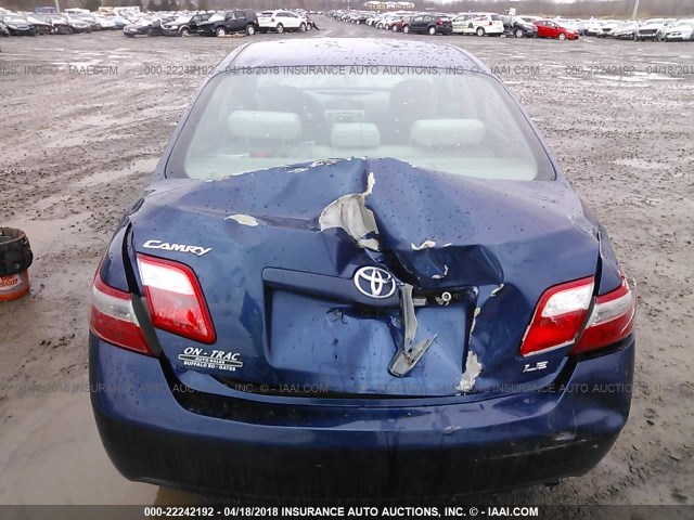 4T1BE46K77U116580 - 2007 TOYOTA CAMRY NEW GENERAT CE/LE/XLE/SE BLUE photo 6