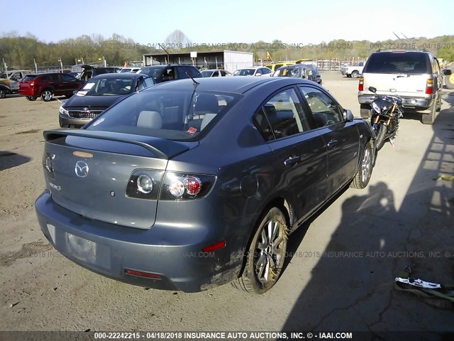 JM1BK323X81866029 - 2008 MAZDA 3 S GRAY photo 4