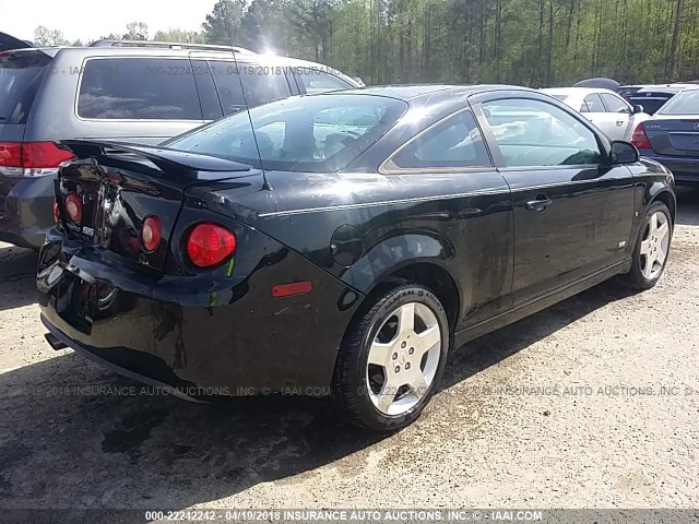 1G1AM15B967723542 - 2006 CHEVROLET COBALT SS BLACK photo 4