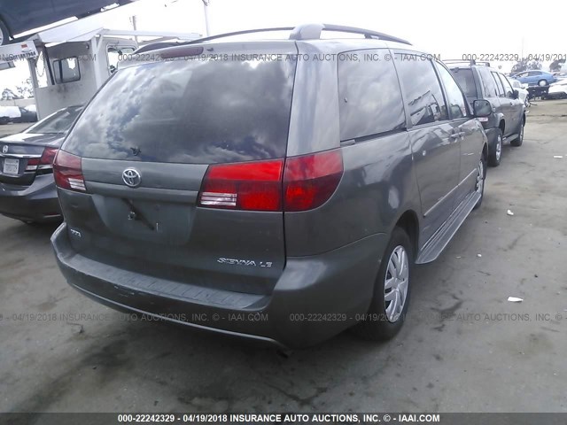 5TDZA23C15S358248 - 2005 TOYOTA SIENNA CE/LE GRAY photo 4