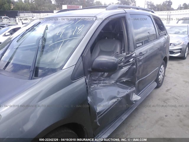 5TDZA23C15S358248 - 2005 TOYOTA SIENNA CE/LE GRAY photo 6