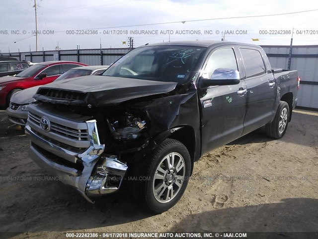5TFAW5F1XEX387638 - 2014 TOYOTA TUNDRA CREWMAX PLATINUM 黑色 照片 2
