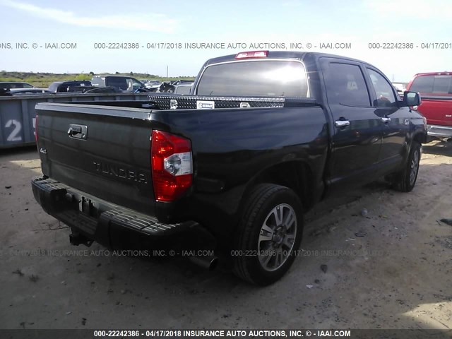 5TFAW5F1XEX387638 - 2014 TOYOTA TUNDRA CREWMAX PLATINUM 黑色 照片 4