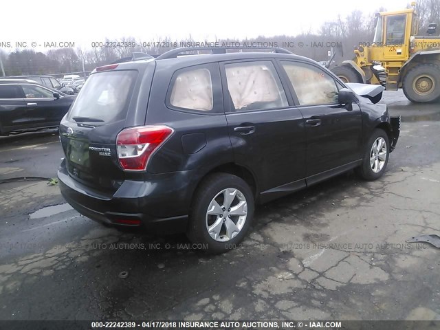 JF2SJABC9GH462816 - 2016 SUBARU FORESTER 2.5I BLACK photo 4