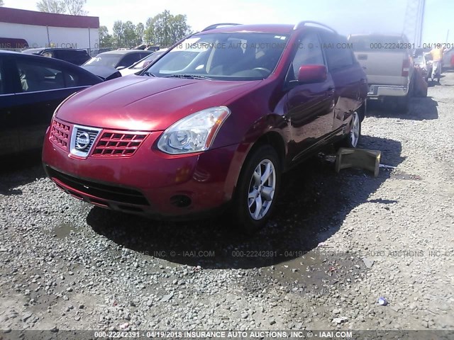 JN8AS58VX9W182767 - 2009 NISSAN ROGUE S/SL MAROON photo 2