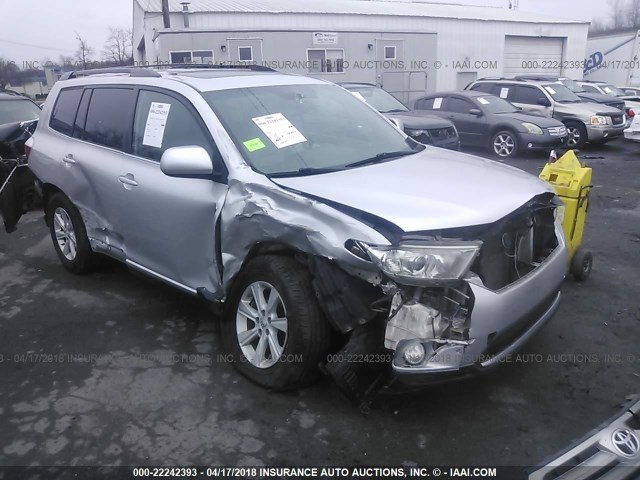 5TDBK3EH2CS151040 - 2012 TOYOTA HIGHLANDER SE SILVER photo 1