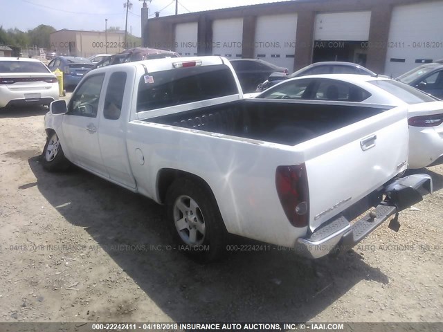 1GTE5MFE8C8147268 - 2012 GMC CANYON SLE WHITE photo 3