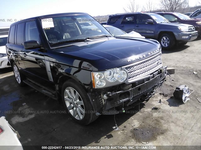 SALMF134X8A286720 - 2008 LAND ROVER RANGE ROVER SUPERCHARGED BLACK photo 1