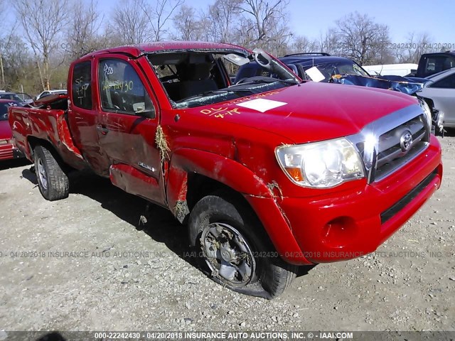 5TETU62N87Z409628 - 2007 TOYOTA TACOMA PRERUNNER ACCESS CAB RED photo 1