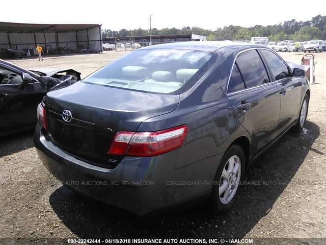 4T4BE46K48R021238 - 2008 TOYOTA CAMRY CE/LE/XLE/SE GRAY photo 4