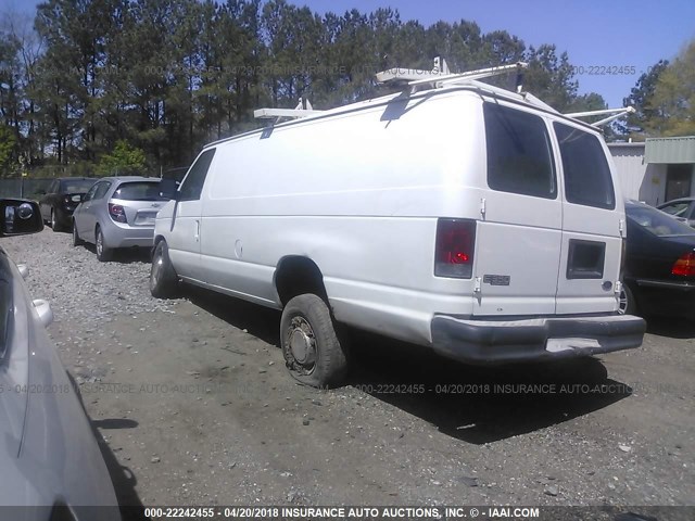 1FTSS34L73HB44868 - 2003 FORD ECONOLINE E350 SUPER DUTY VAN WHITE photo 3