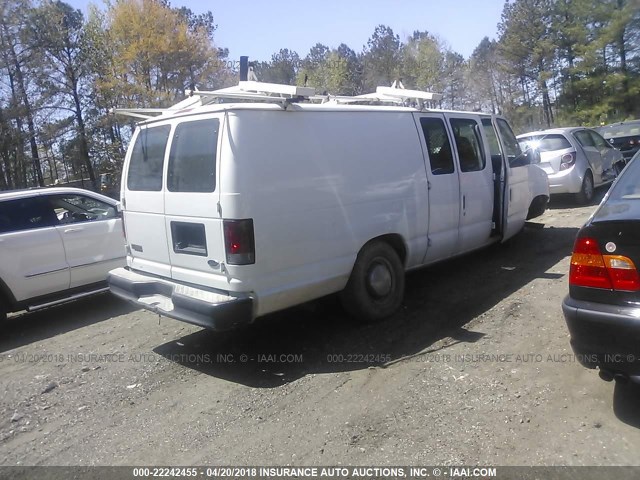 1FTSS34L73HB44868 - 2003 FORD ECONOLINE E350 SUPER DUTY VAN WHITE photo 4