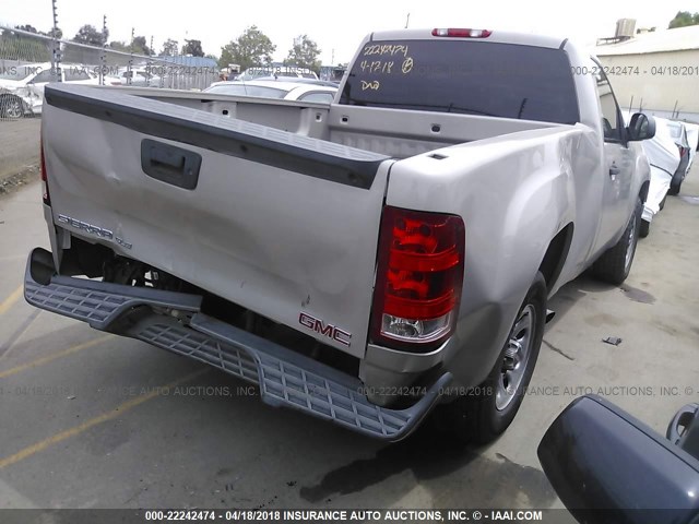 1GTEC14C67Z546668 - 2007 GMC NEW SIERRA C1500 TAN photo 4