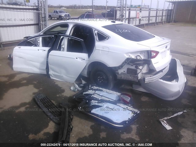 3FA6P0K93ER307399 - 2014 FORD FUSION TITANIUM WHITE photo 3