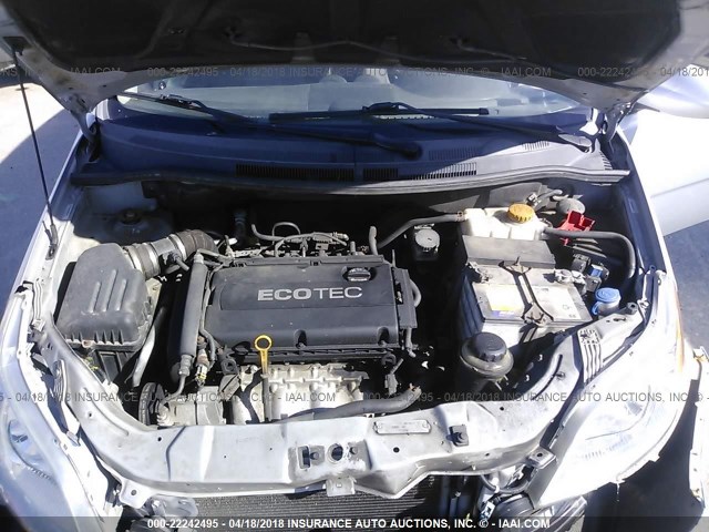 KL1TD6DE5AB135241 - 2010 CHEVROLET AVEO LS/LT 银色 照片 10