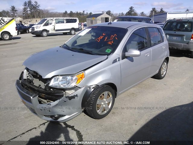 KL1TD6DE5AB135241 - 2010 CHEVROLET AVEO LS/LT SILVER photo 2