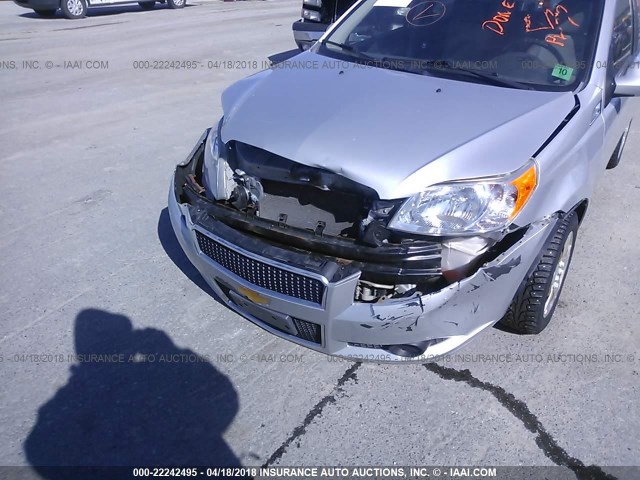 KL1TD6DE5AB135241 - 2010 CHEVROLET AVEO LS/LT 银色 照片 6
