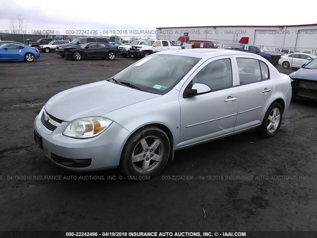 1G1AZ55F177118492 - 2007 CHEVROLET COBALT LTZ SILVER photo 2