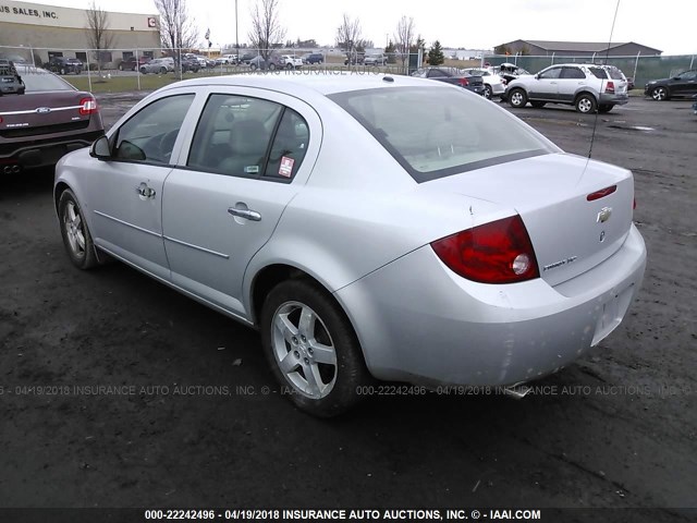 1G1AZ55F177118492 - 2007 CHEVROLET COBALT LTZ SILVER photo 3