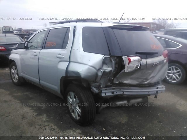 2GKFLWEK9F6112752 - 2015 GMC TERRAIN SLE SILVER photo 3