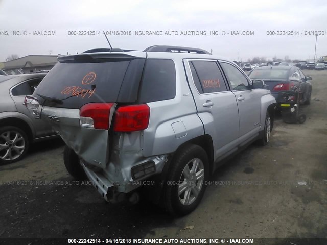 2GKFLWEK9F6112752 - 2015 GMC TERRAIN SLE SILVER photo 4