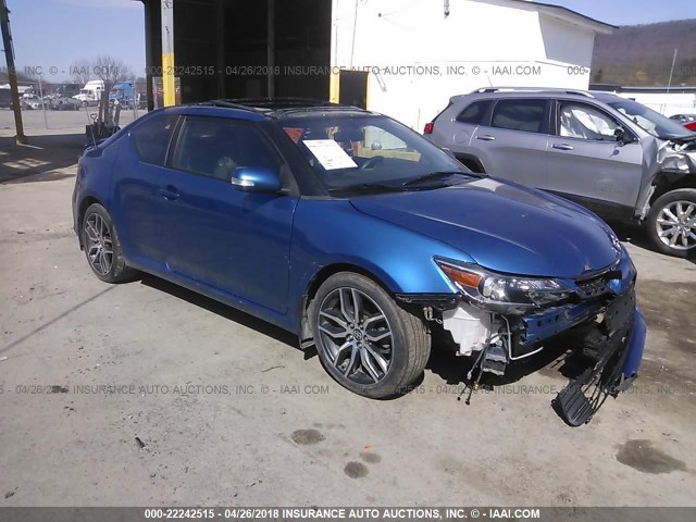 JTKJF5C74E3069135 - 2014 TOYOTA SCION TC 蓝色 照片 1