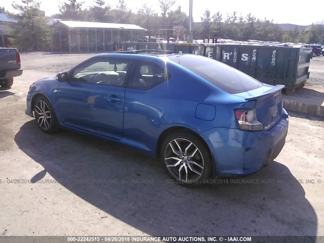 JTKJF5C74E3069135 - 2014 TOYOTA SCION TC 蓝色 照片 3