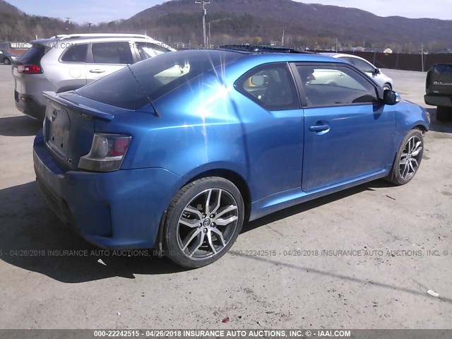 JTKJF5C74E3069135 - 2014 TOYOTA SCION TC 蓝色 照片 4