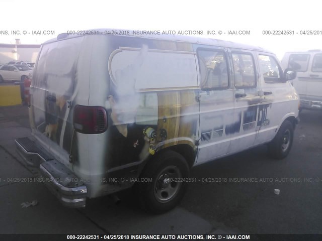 2B7HB11X8YK108584 - 2000 DODGE RAM VAN B1500 WHITE photo 4