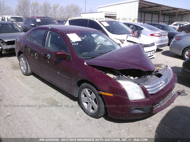 3FAFP07ZX6R214521 - 2006 FORD FUSION SE MAROON photo 1