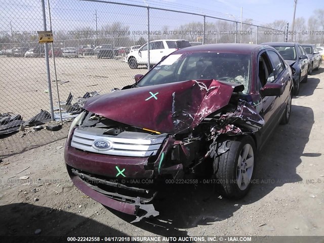 3FAFP07ZX6R214521 - 2006 FORD FUSION SE MAROON photo 2