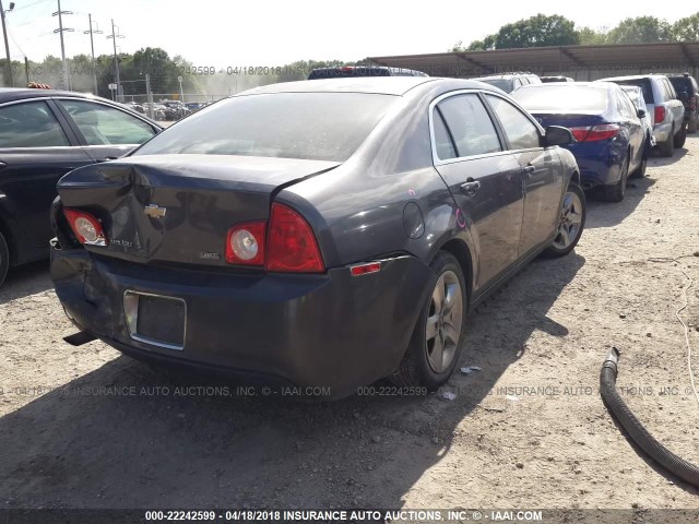 1G1ZA5E01A4111461 - 2010 CHEVROLET MALIBU LS 灰色 照片 4