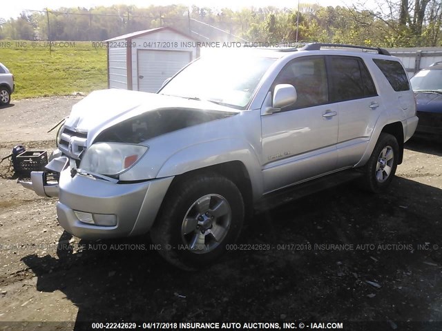 JTEBT17R850047497 - 2005 TOYOTA 4RUNNER LIMITED SILVER photo 2